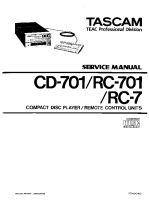 Tascam CD-701 - Service Manual 